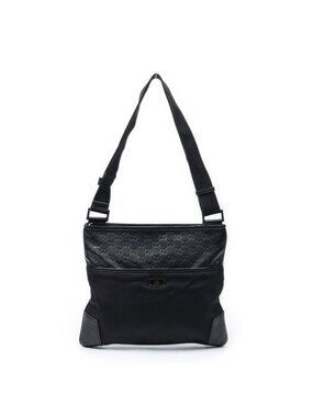 Gucci Messenger Bag Black Nylon Canvas